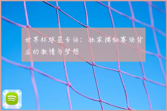 世界杯球星专访：独家揭秘赛场背后的激情与梦想
